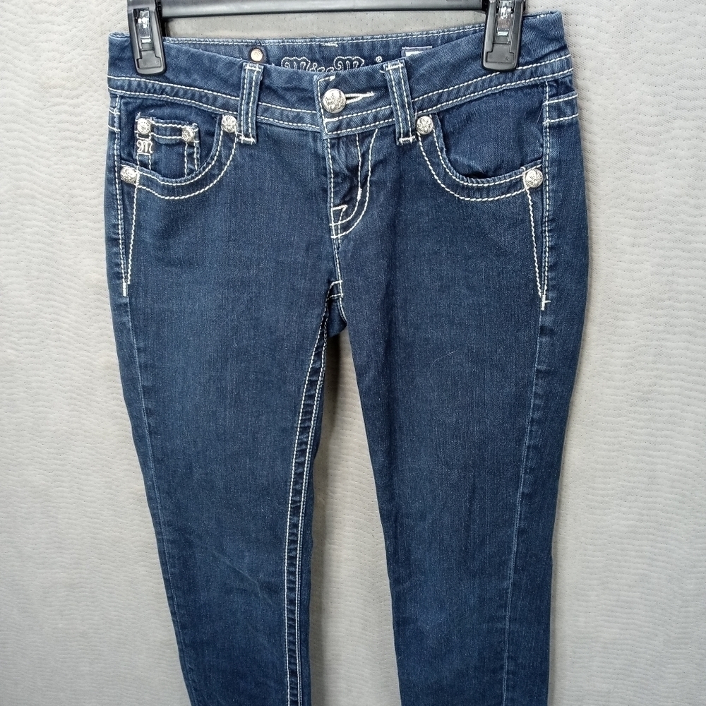 Miss Me women's blue jeans JE4009S34L sz 26x31. 401 57pm
